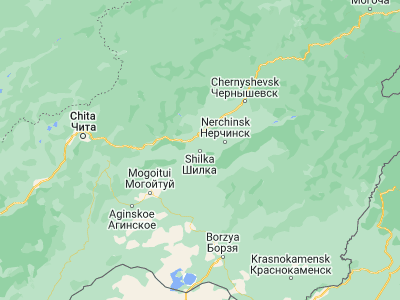 Map showing location of Shilka (51.85, 116.03333)