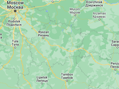Map showing location of Shilovo (54.3204, 40.874)