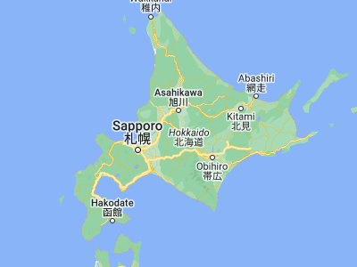 Map showing location of Shimo-furano (43.35, 142.38333)
