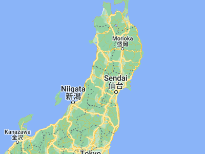 Map showing location of Shinjō (38.75861, 140.30083)