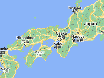 Map showing location of Shirahama (34.78333, 134.71667)
