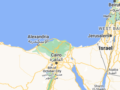 Map showing location of Shirbîn (31.19544, 31.52127)