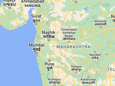 Map showing location of Shirdi (19.76667, 74.48333)