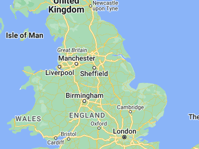 Map showing location of Shirebrook (53.20333, -1.21336)