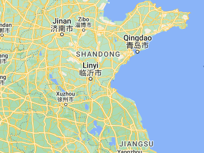 Map showing location of Shizilu (35.17111, 118.82889)
