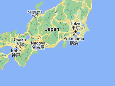 Map showing location of Shizuoka (34.97694, 138.38306)