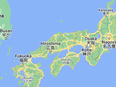 Map showing location of Shōbara (34.85, 133.01667)