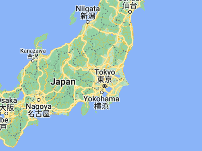 Map showing location of Shōbu (36.06667, 139.6)