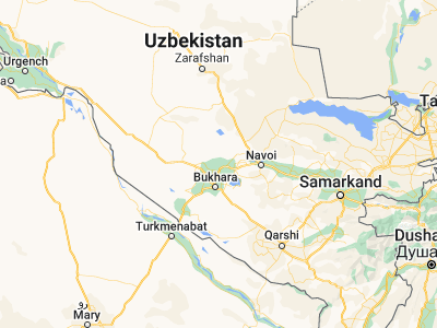 Map showing location of Shofirkon (40.12, 64.50139)