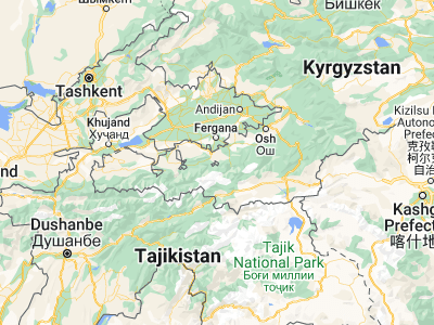 Map showing location of Shohimardon (39.98322, 71.80512)