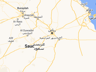 Map showing location of shokhaibٍ (24.49023, 46.26871)