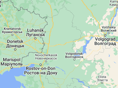 Map showing location of Sholokhovskiy (48.28071, 41.04592)