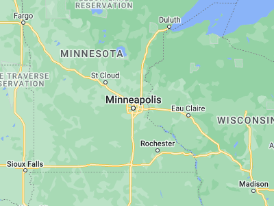 Map showing location of Shoreview (45.07913, -93.14717)