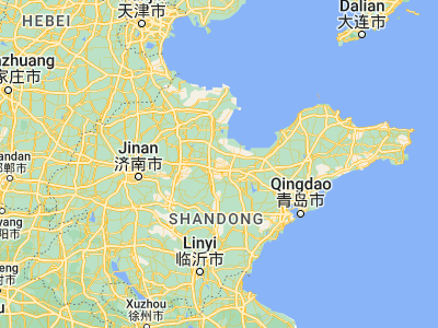 Map showing location of Shouguang (36.88, 118.7375)