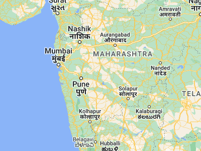 Map showing location of Shrīgonda (18.61667, 74.68333)