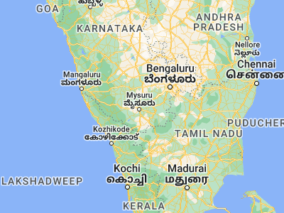 Map showing location of Shrīrangapattana (12.41361, 76.70417)