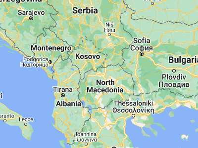 Map showing location of Шуто Оризари (42.04, 21.425)