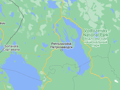 Map showing location of Shuya (61.95251, 34.23271)