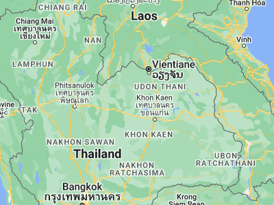 Map showing location of Si Bun Ruang (16.96667, 102.28333)