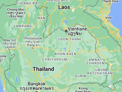 Map showing location of Si Bun Rueang (16.96705, 102.27607)