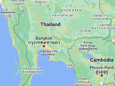 Map showing location of Si Maha Phot (13.96597, 101.51303)