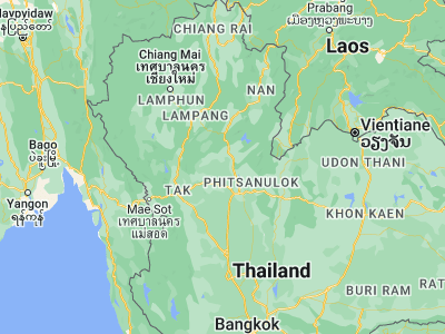 Map showing location of Si Nakhon (17.34908, 99.98563)