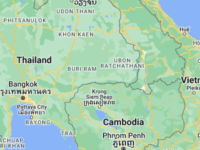 Map showing location of Si Narong (14.76736, 103.87392)