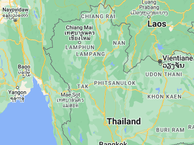 Map showing location of Si Satchanalai (17.51692, 99.75978)
