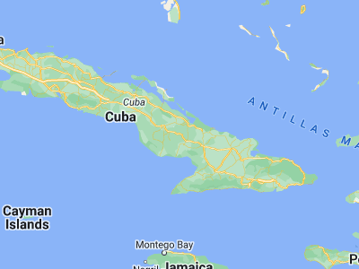 Map showing location of Sibanicú (21.235, -77.52639)