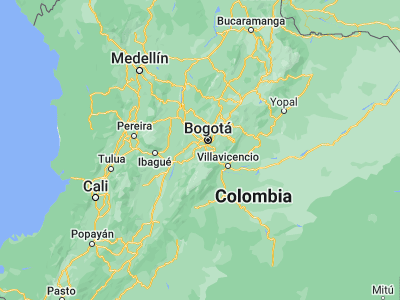 Map showing location of Sibaté (4.48425, -74.24499)