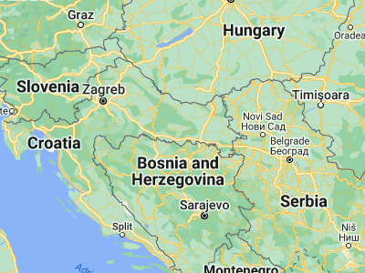 Map showing location of Sibinj (45.19167, 17.90806)