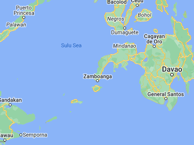 Map showing location of Sibuco (7.29111, 122.06556)