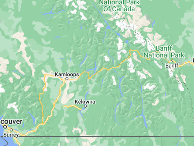 Map showing location of Sicamous (50.83312, -118.98565)