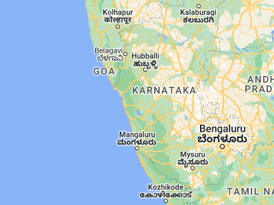 Map showing location of Siddāpur (14.33333, 74.88333)