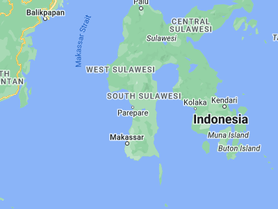Map showing location of Sidenreng (-3.92753, 119.7993)