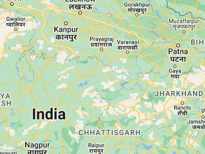 Map showing location of Sidhi (24.39329, 81.87935)