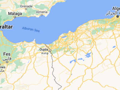 Map showing location of Sidi Abdelli (35.06937, -1.13706)