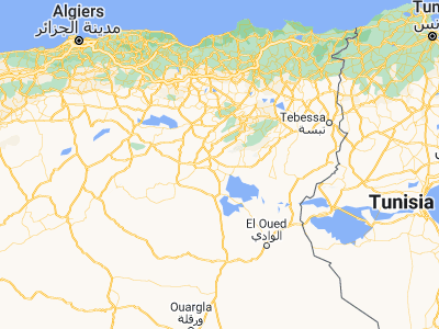 Map showing location of Sidi Okba (34.74512, 5.89833)