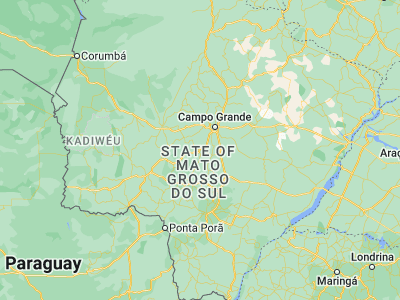 Map showing location of Sidrolândia (-20.93194, -54.96139)