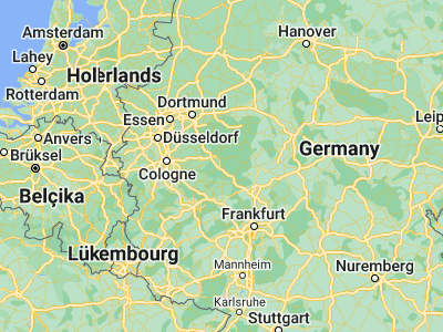 Map showing location of Siegen (50.87482, 8.02431)