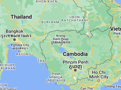 Map showing location of Siem Reap (13.36179, 103.86056)