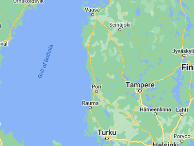 Map showing location of Siikainen (61.87703, 21.81945)