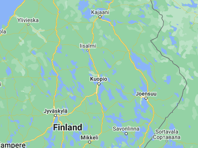 Map showing location of Siilinjärvi (63.08333, 27.66667)