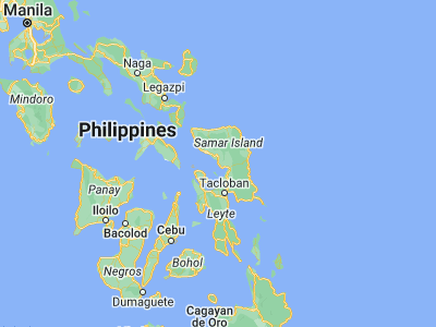 Map showing location of Silanga (11.81806, 124.84306)