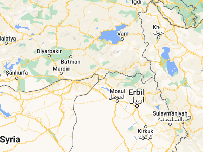 Map showing location of Silopi (37.24972, 42.46944)