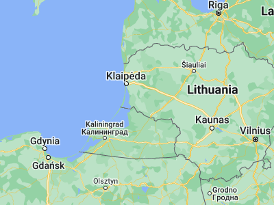 Map showing location of Šilutė (55.34889, 21.48306)
