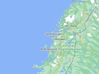Map showing location of Silvalen (65.98427, 12.28916)