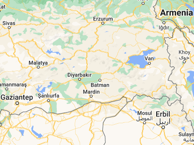 Map showing location of Silvan (38.14194, 41.00806)
