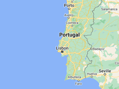 Map showing location of Silveira (39.1112, -9.3643)