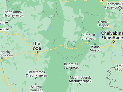 Map showing location of Sim (54.993, 57.6982)